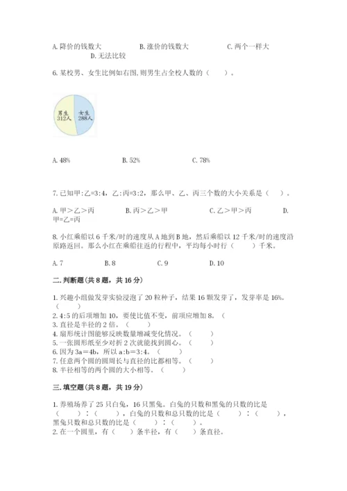 2022人教版六年级上册数学期末卷及答案（真题汇编）.docx