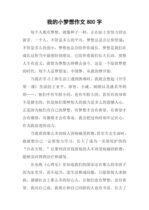 我的小梦想作文800字.docx