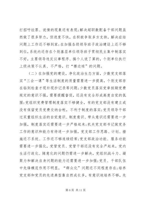 班子民主生活会批评意见清单组织生活班子整改清单.docx