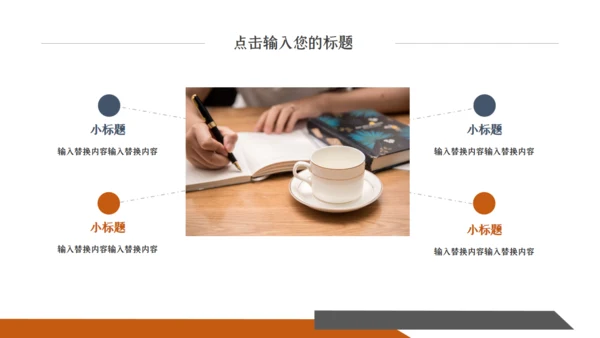 橙色时尚创意商务工作汇报通用PPT模板