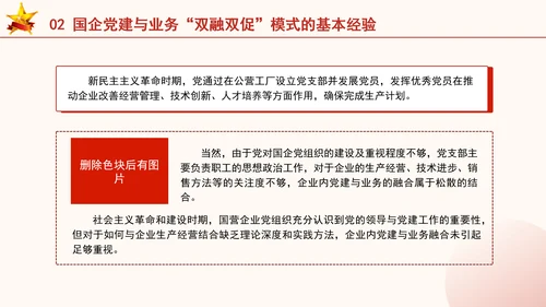 国企党建与业务双融双促模式专题党课PPT