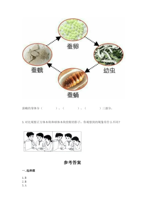 教科版三年级下册科学期末测试卷含答案【精练】.docx