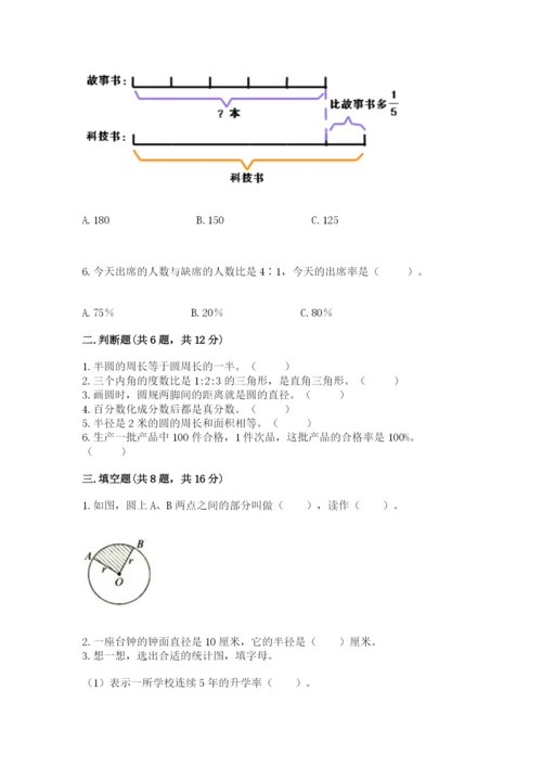 六年级数学上册期末考试卷精品【有一套】.docx