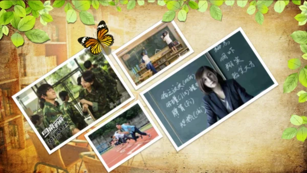高校毕业季告别校园通用PPT相册模板