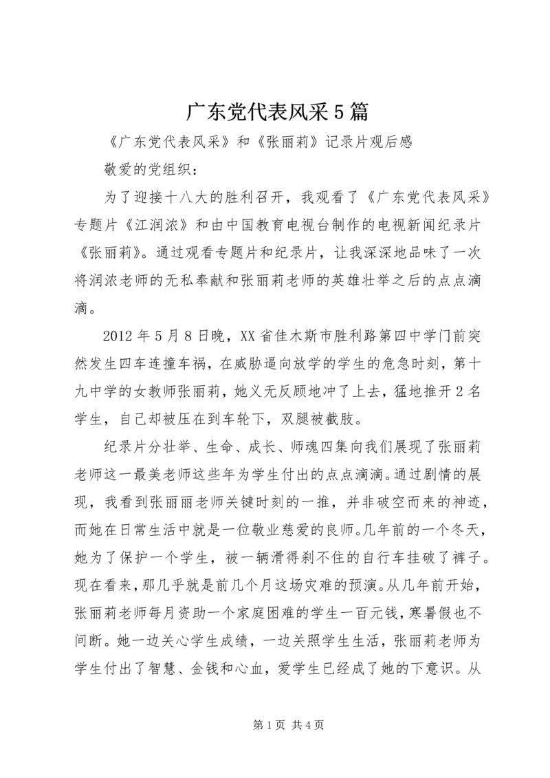 广东党代表风采5篇 (2).docx