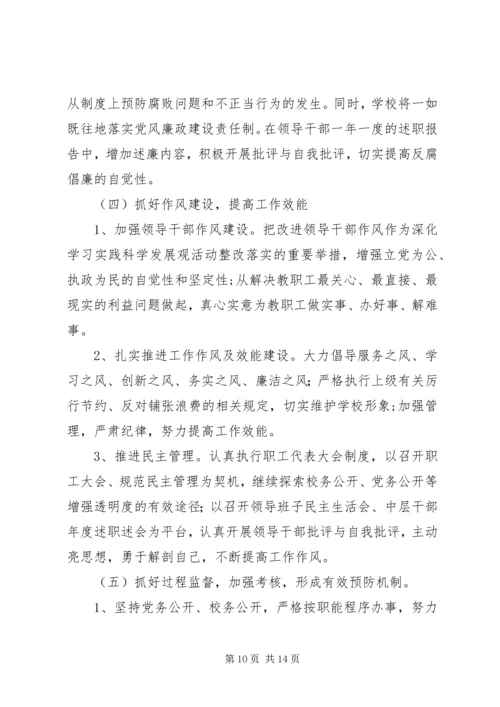 篇一：20XX年党风廉政建设工作计划 (2).docx