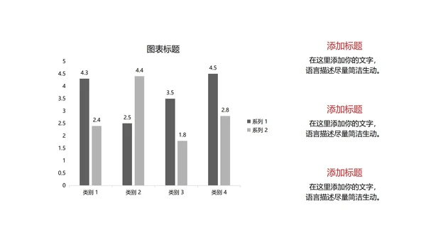白色简约风总结汇报PPT模板