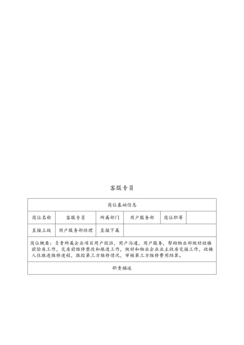 客户服务部岗位职能说明指导书.docx