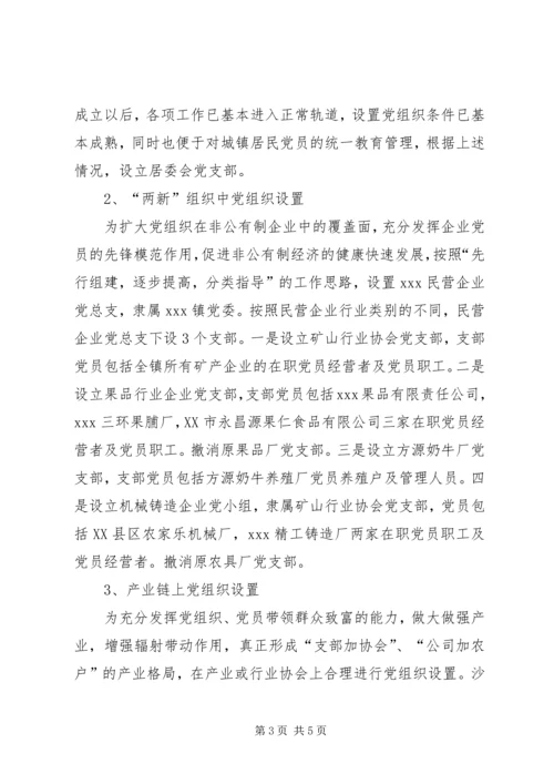 镇基层党组织合理设置实施方案 (8).docx