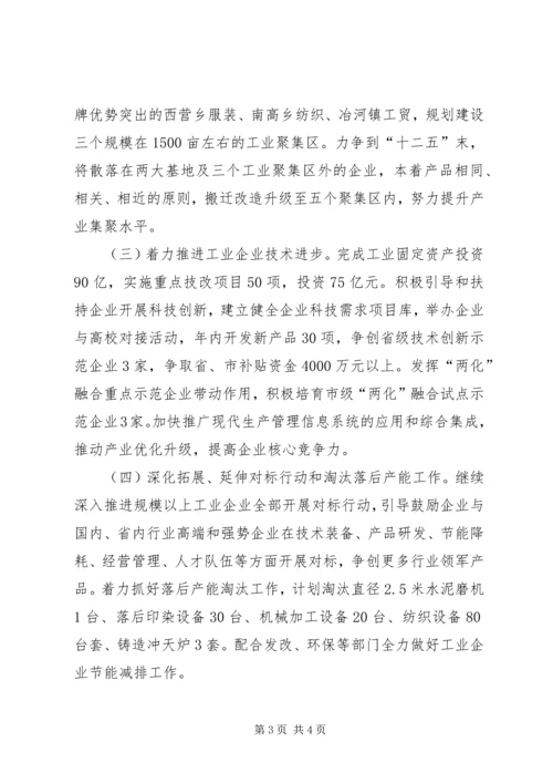 县工信局工作报告.docx