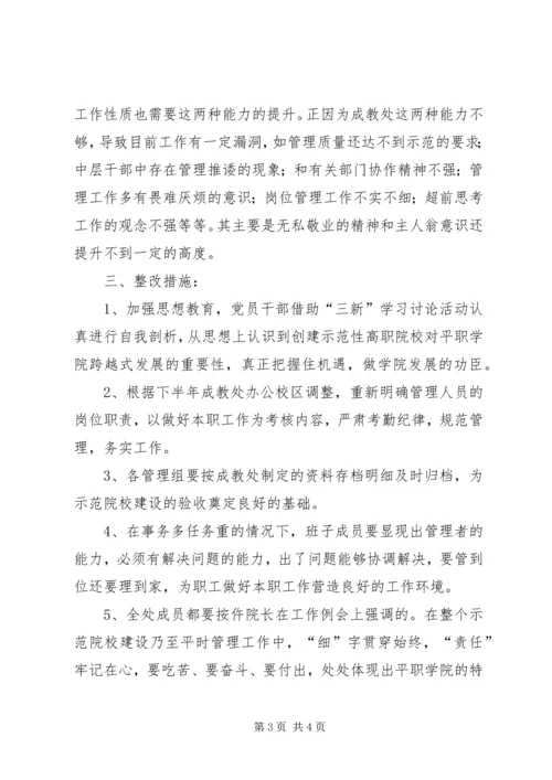 学院成教处自查报告范文 (2).docx