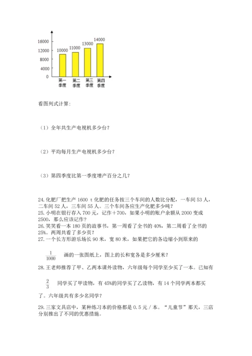 六年级小升初数学解决问题50道（夺冠系列）.docx