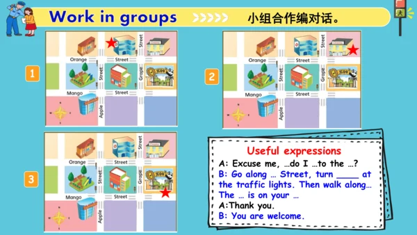 Unit3 Asking the way  Grammar time & Fun time 课件(共