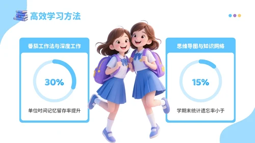蓝色3D风成长新起点：开学季新学年规划开学班会PPT模板