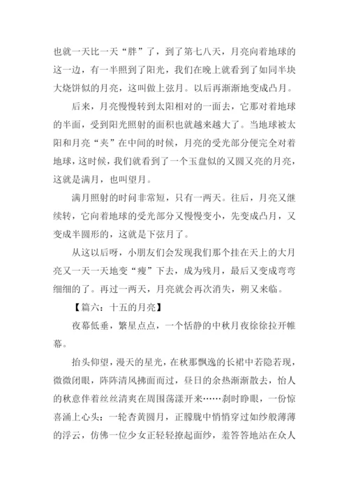 以月亮为题的作文.docx