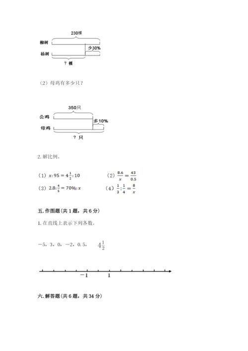 西乡塘区六年级下册数学期末测试卷加精品答案.docx