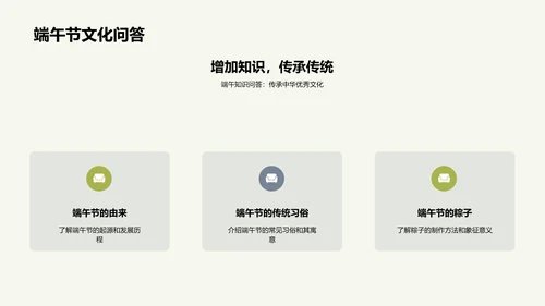 端午节文化探索PPT模板