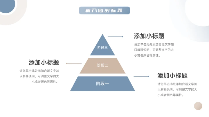 蓝金简洁大气年终总结汇报PPT模板