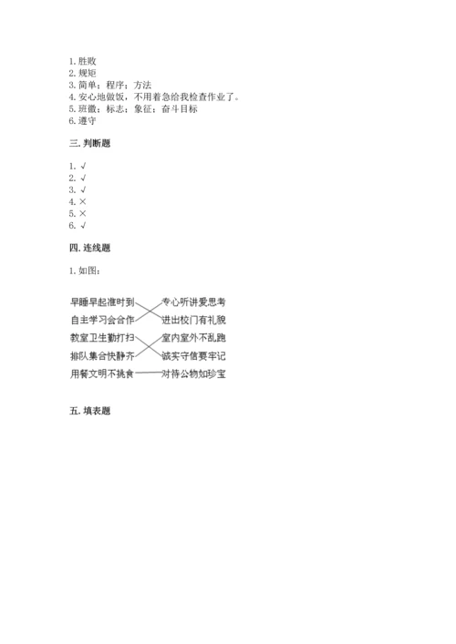 部编版道德与法治四年级上册期中测试卷附答案【综合卷】.docx