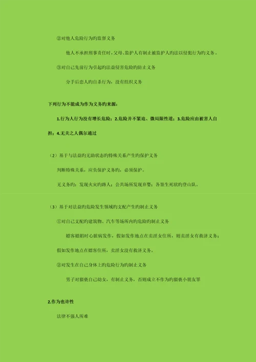 2023年司法考试笔记刑法总则.docx