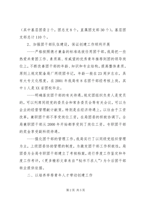 五四红旗团委汇报材料(林业局团委).docx