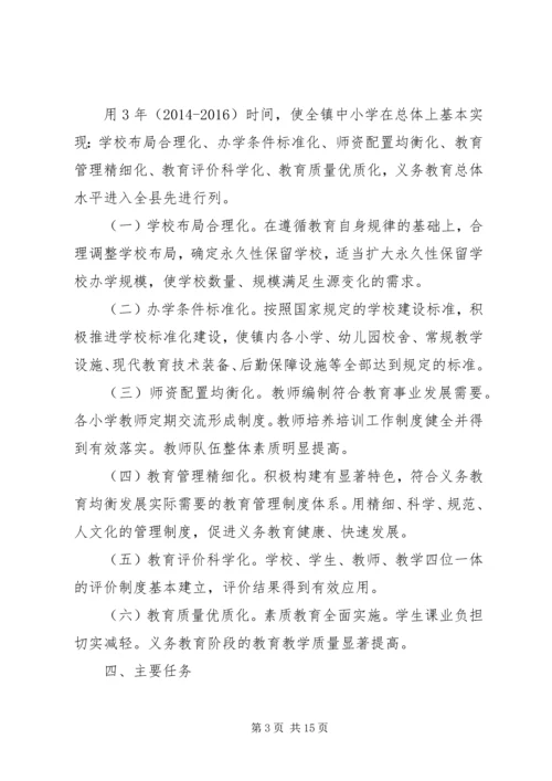 鲁口镇中心小学义务教育均衡发展实施方案.docx