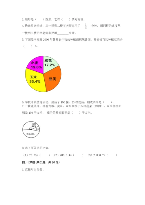 六年级上册数学期末测试卷附完整答案【各地真题】.docx