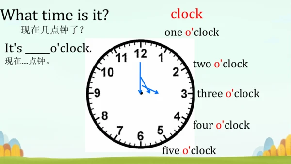 Unit2 What time is it ？PartA Let's learn and Let's