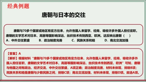第一单元 隋唐时期：繁荣与开放的时代 单元复习 历史七年级下册 课件