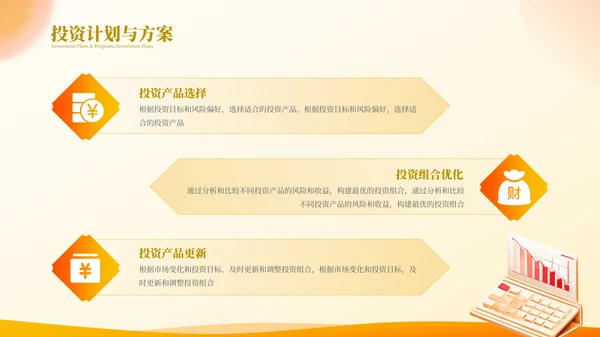 橙色商务高级金融投资计划项目计划书PPT模板