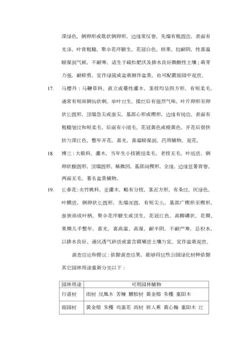 海口市白沙门主要园林树种调查研究报告.docx