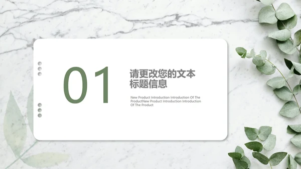 小清新总结汇报PPT模板