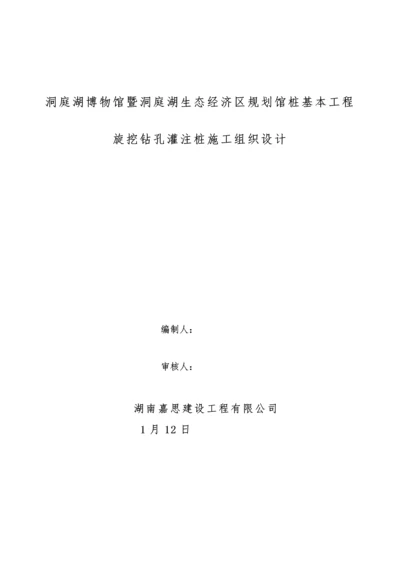 桩基础关键工程旋挖钻孔灌注桩综合施工组织设计.docx