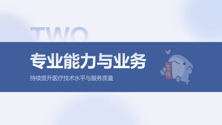 呆呆鲨蓝色简约风医疗年终报告