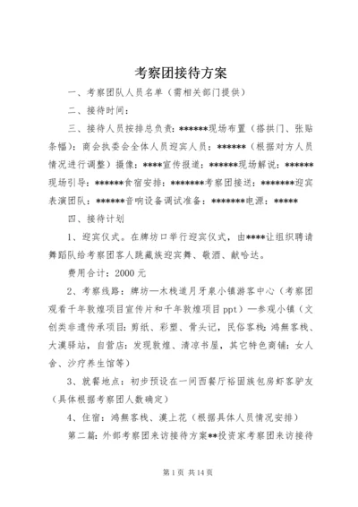 考察团接待方案.docx