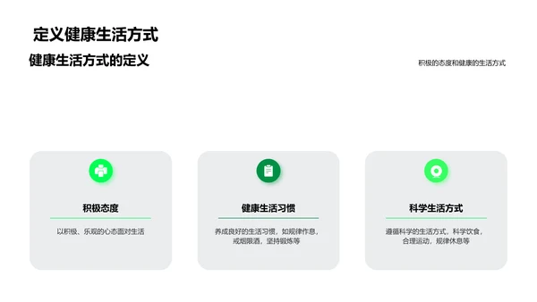 健康生活对学习的影响PPT模板