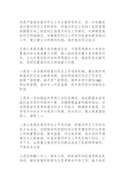 意识形态工作总结12篇大全.docx