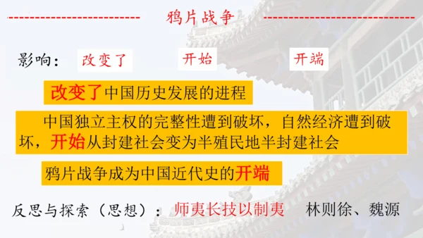 第一单元：中国开始沦为半殖民地半封建社会 期末复习课件 统编版八年级历史上册