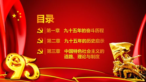 庆祝七一建党95周年党史学习教育PPT
