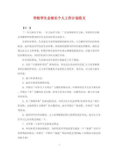 精编之学校学生会部长个人工作计划范文2.docx