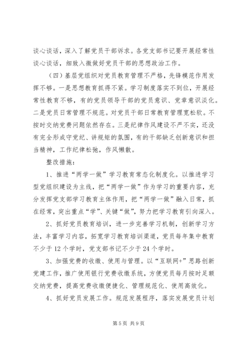 乡镇落实基层党建工作巡察反馈问题整改方案.docx