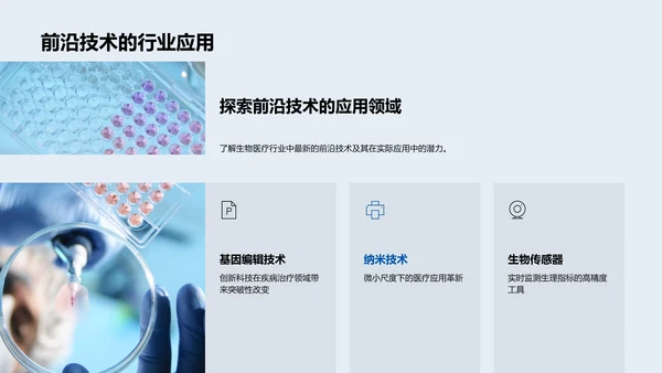 生物医疗行业解析PPT模板