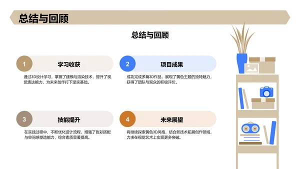 黄色3D风新生自我介绍PPT