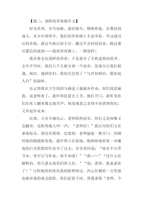 别样的青春路作文.docx
