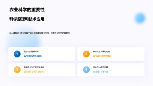 科学耕耘：农业研究剖析