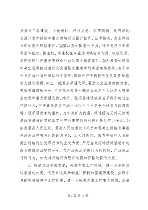 全市治理商业贿赂专项工作要点.docx