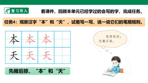 部编1A 第5单元 第14课 会写的字与单元阅读 课件