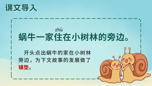 一年级上册第十四课小蜗牛PPT模板