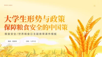 大学生形势与政策保障粮食安全的中国策ppt课件党建