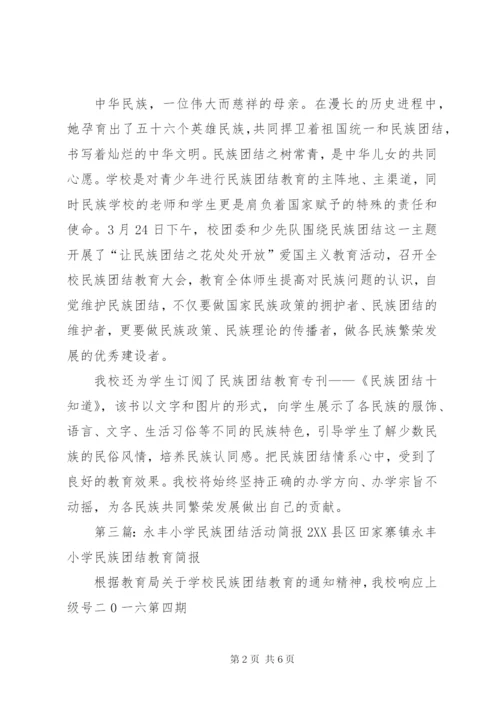 平凉庄小学民族团结教育活动简报.docx